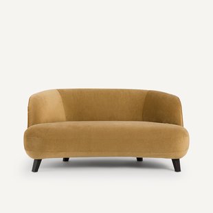 XS zitbank in linnen fluweel, Rosebury, ontwerp door Emmanuelle Gallina