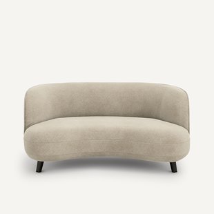 XS zitbank in linnen fluweel, Rosebury, ontwerp door Emmanuelle Gallina