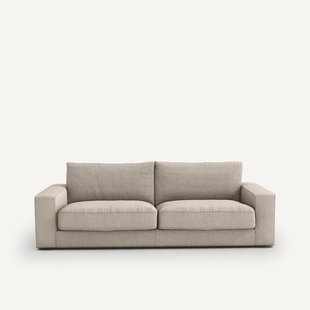 Omvormbare bank in getextureerd viscose/linnen, Skander