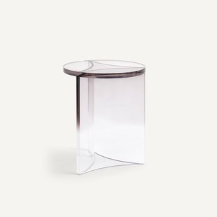 Ronde bijzettafel in acryl, Akrili.