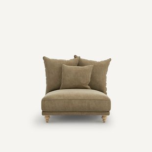 Bank van stonewashed fluweel, Lazare