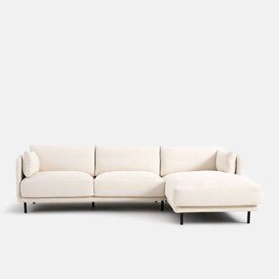 Hoekbank rechts, fijne badstof, Victor