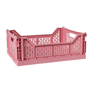 Vouwkrat groot - roze - 14.5x40x30 cm