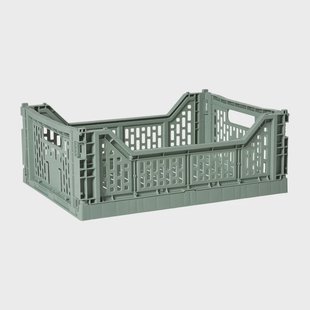 Vouwkrat groot - groen - 14.5x40x30 cm