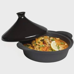 Blackwell Tajine Gietijzer - Zwart ø 30 cm | 3 liter - zonder anti-aanbaklaag