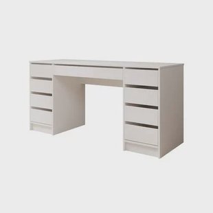 Meubella - Bureau Avio 2 - Wit - 154 cm