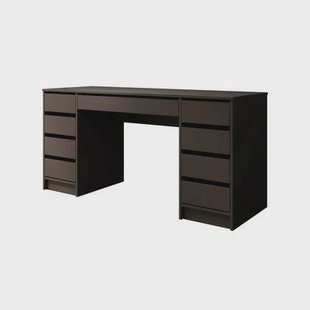 Meubella - Bureau Avio 2 - Zwart - 154 cm