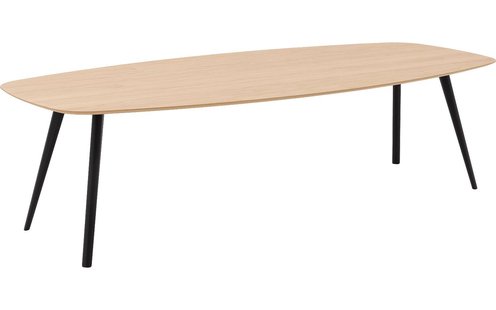 Goossens Eettafel Otranto, Semi ovaal 220 x 120 cm