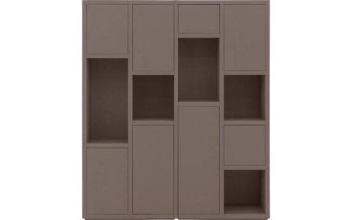 Goossens Wandmeubel Granada, 8 deuren 5 open vakken
