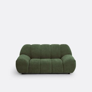 2-zitsbank, chenille fluweel met reliëf, Nuria