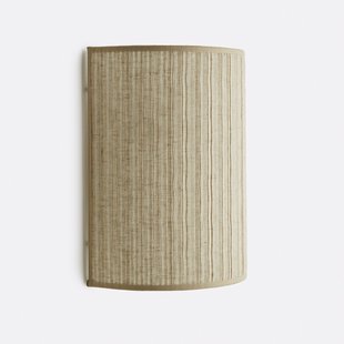 Wandlamp in geplooid linnen H25 cm, Jakoma