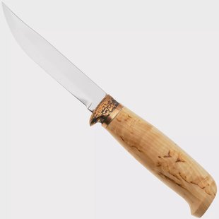 Marttiini Lynx Deluxe Bronze 450012, Polished Stainless Steel, Bronze Guard, Curly Birch outdoormes