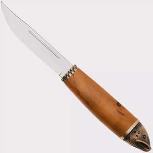 Marttiini Salmon Knife 552010W Polished 1.4034, Birch, bushcraftmes