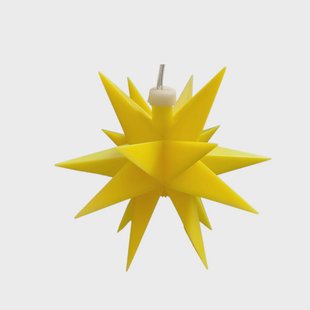 STERNTALER LED-ster, geel, 18 punten, Ø 12 cm, batterij