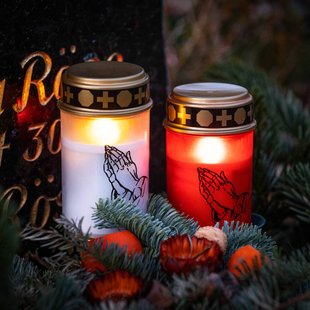 STERNTALER LED-grafisch licht, rood, hoogte 12 cm, IP44, batterij