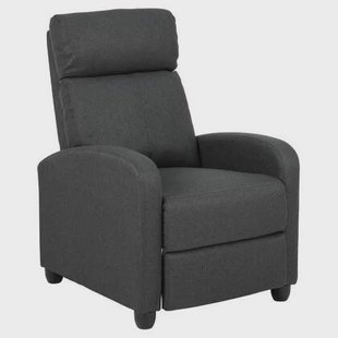 Giga Living - Relaxfauteuil Antraciet - 87x67x100,5cm - Verstelbaar - Vilda