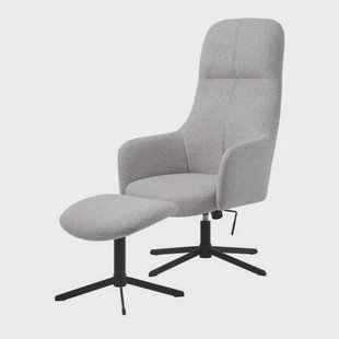 Nordic Home - Manning fauteuil met hocker - natural