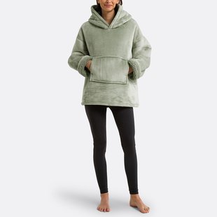 Plaid fleece sweater maat S/M, Javi