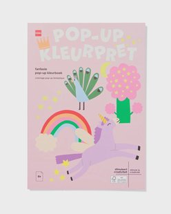 HEMA Kleurboek A4 pop-up fantasie