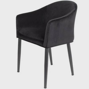 Puur - Kinna eetkamerstoel velours zwart