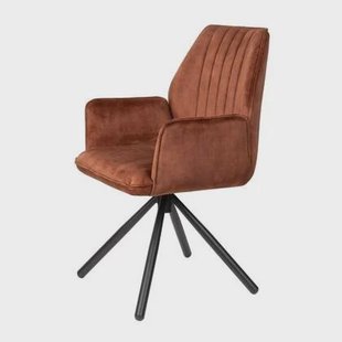 Puur - Carmen eetkamerstoel - roestbruin