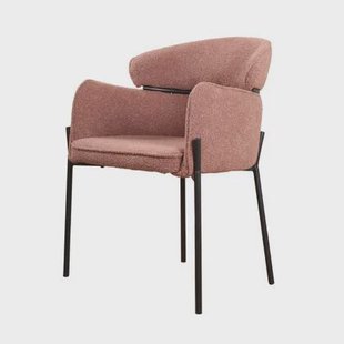 DS4U Mira eetkamerstoel bouclé - roestbruin