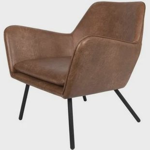 Puur - Berg fauteuil PU-leer bruin