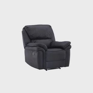 Svea - Kazo verstelbare fauteuil - lederlook - zwart