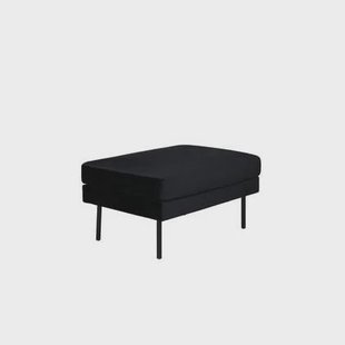 Svea - Rio hocker - velvet - zwart Svea - Rio hocker - velvet - zwart