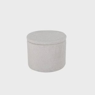 Svea - Blaze poef - teddy - grijs