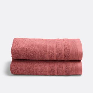 Set van 2 handdoeken in badstof 600 g/m2, Zavara