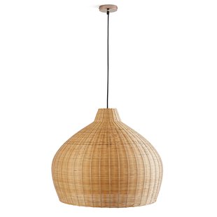 Hanglamp in gevlochten bamboe,Ø60 cm, Vani