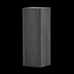 Rana houten decoratieve zuil zwart - 65 x 23 cm