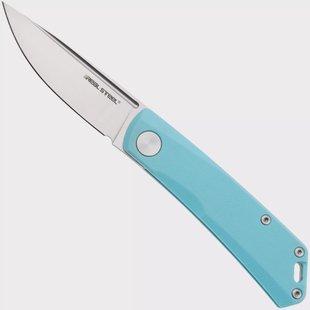 Real Steel Luna Lite 7043 Satin D2, Blue G10, zakmes