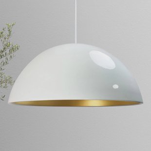 ROYALTECH Hanglamp Lipeo, wit/goud, Ø 40 cm, metaal, E27