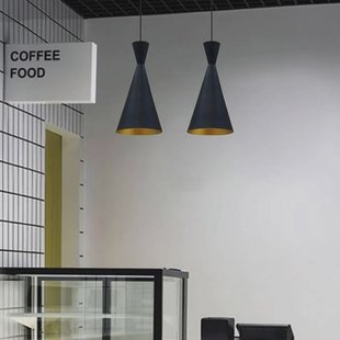 ROYALTECH Hanglamp Glenora, zwart, Ø 18 cm, metaal, E27