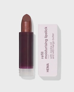 HEMA Navulling moisturising lipstick 35 chocolate chip - satin (chocoladebruin)
