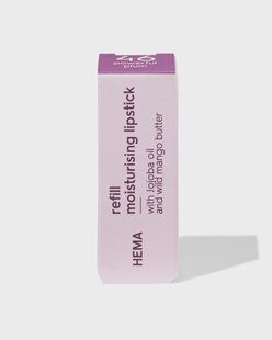 HEMA Navulling moisturising lipstick 46 powerful plum - crystal (paars)