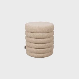 Dutchbone Fern Poef Beige