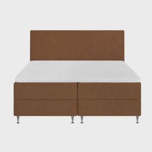 by fonQ Nubo Boxspring met Opbergruimte en Hoofdbord - 180 x 200 cm - Terra