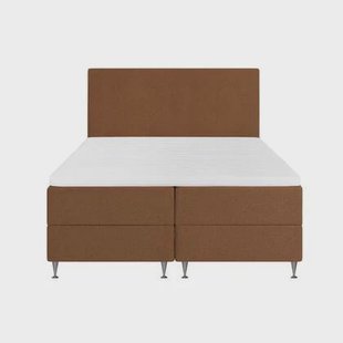 by fonQ Nubo Boxspring met Opbergruimte en Hoofdbord - 160 x 200 cm - Terra