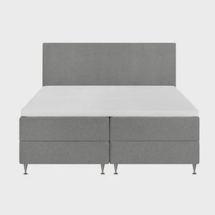 by fonQ Nubo Boxspring met Opbergruimte en Hoofdbord - 180 x 200 cm - Grijs