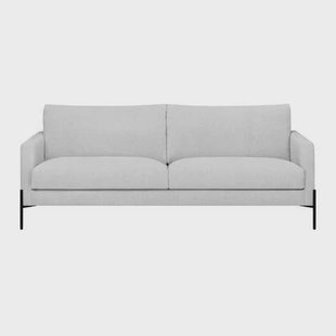 by fonQ Sora 2-zitsbank - Linnen - Lichtgrijs