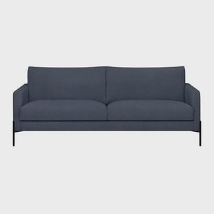 by fonQ Sora 2-zitsbank - Linnen - Donkerblauw