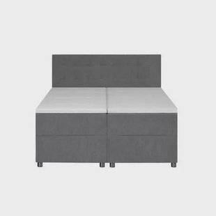 by fonQ Brene Boxspring met Opbergruimte - 160 x 200 cm - Grijs