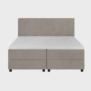 by fonQ Stilo Boxspring met Opbergruimte en Hoofdbord - 180 x 200 cm - Beige