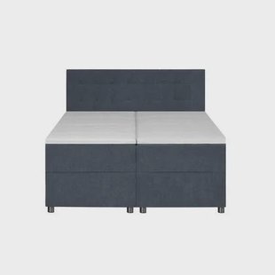 by fonQ Brene Boxspring met Opbergruimte - 160 x 200 cm - Blauw