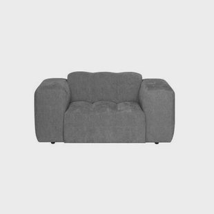 by fonQ Plume Fauteuil - Chenille - Antraciet