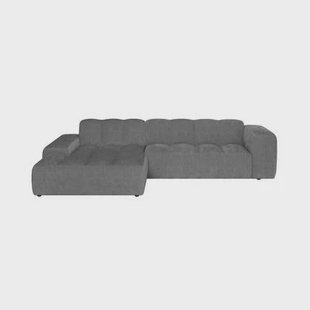 by fonQ Plume 3-zits Hoekbank met Chaise Longue XL Links - Chenille - Antraciet by fonQ Plume 3-zits Hoekbank met Chaise Longue XL Links - Chenille - Antraciet