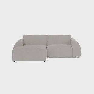 by fonQ Bink 2,5-zits Hoekbank met Chaise Longue Links - Bouclé - Ecru